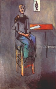 WOMAN ON A HIGH STOOL 1914